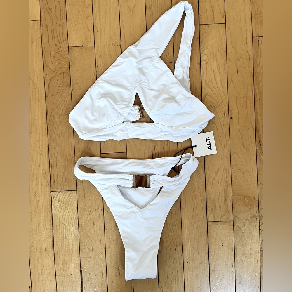 ALT Swim White Bikini NWT
